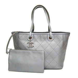 CHANEL Silver Tote Bag